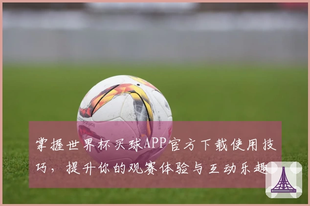 掌握世界杯买球APP官方下载使用技巧，提升你的观赛体验与互动乐趣